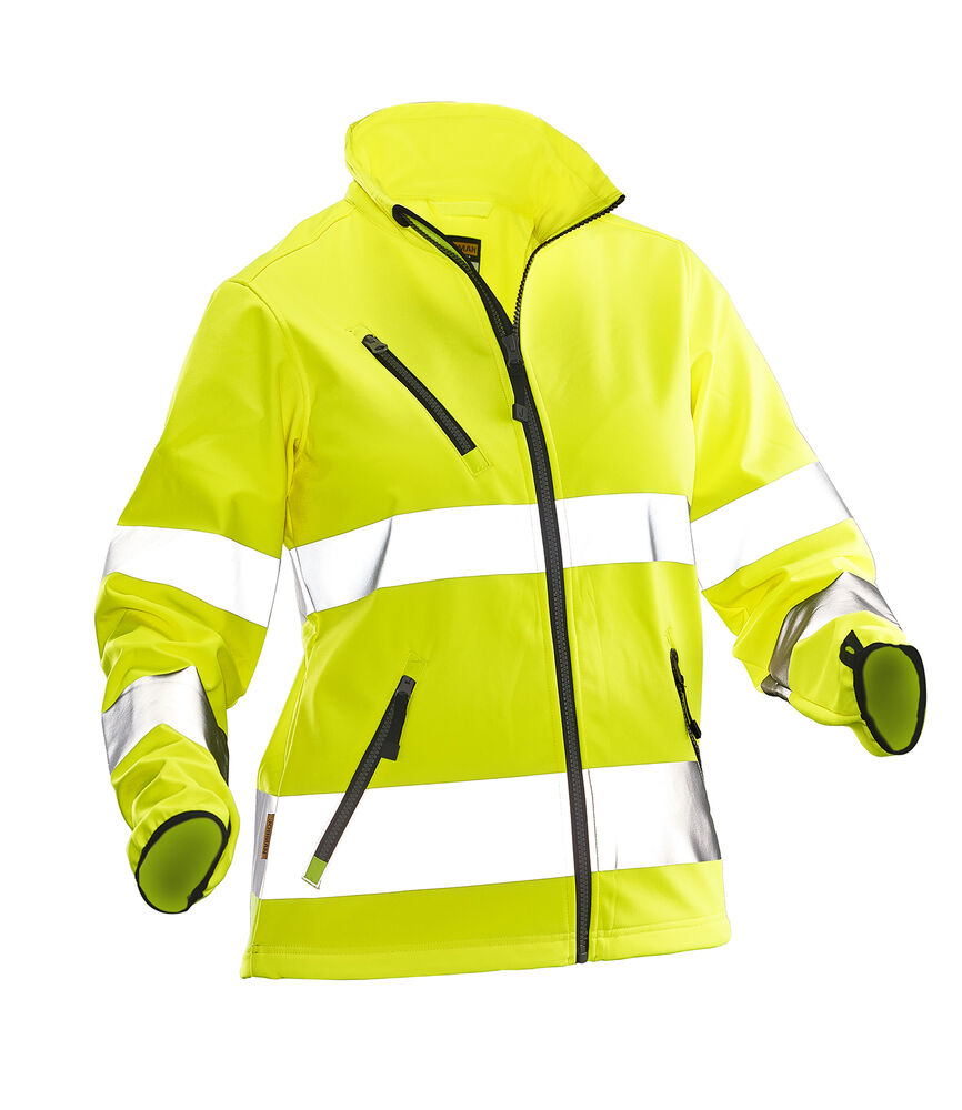 1210 Softshelljacka Dam Varsel gul XS
