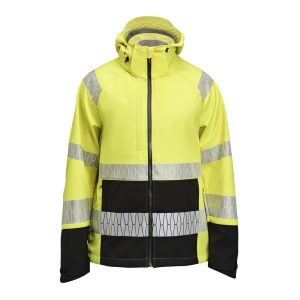 1376 Softshelljacka Varsel Gul/Svart XS